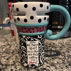Colorful Patterned Mug with Quote